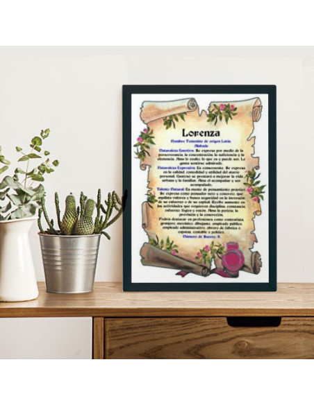 Personalized Picture with your Name (32.5x42.5 cms.)