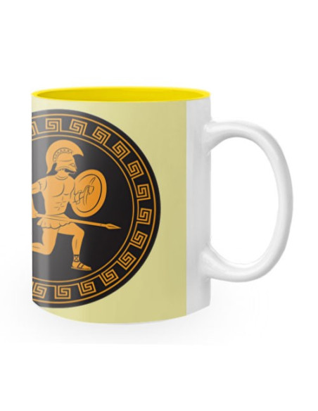 Ceramic Mug Warriors Ancient Greece