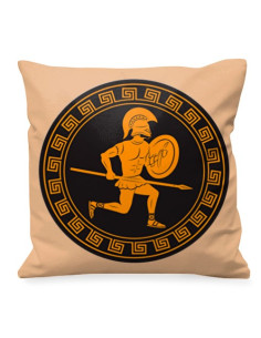 Greek Warriors with Spear Cushion 2