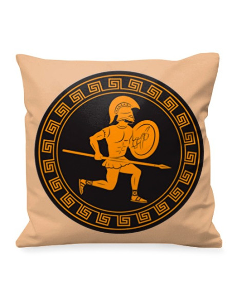 Greek Warriors with Spear Cushion Greek Warriors with Spear Cushion