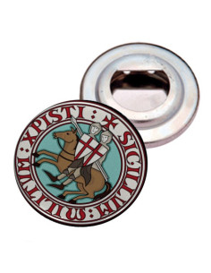 Bottle opener Plate with Magnet Knights Templar