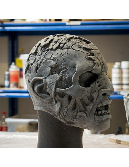Half Head Zombie Mask (57-59 cms.)