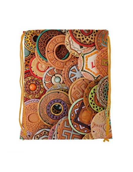 Celtic Runes drawstring bag (34x42 cms.)