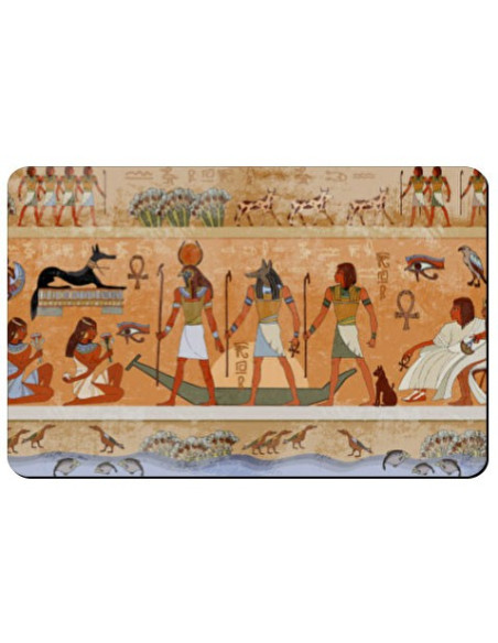 Rectangular flexible magnet with Egyptian Icons