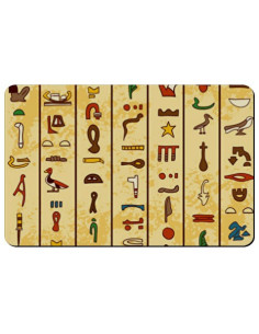Rectangular flexible magnet Egyptian hieroglyphics