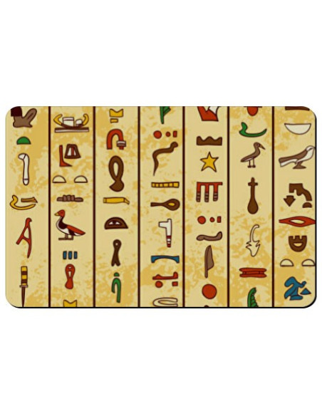 Rectangular flexible magnet Egyptian hieroglyphics