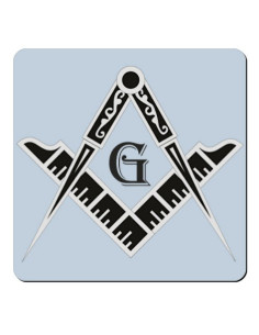 Masonic Square and Compass Magnet (7.4 x 7.4 cms.)