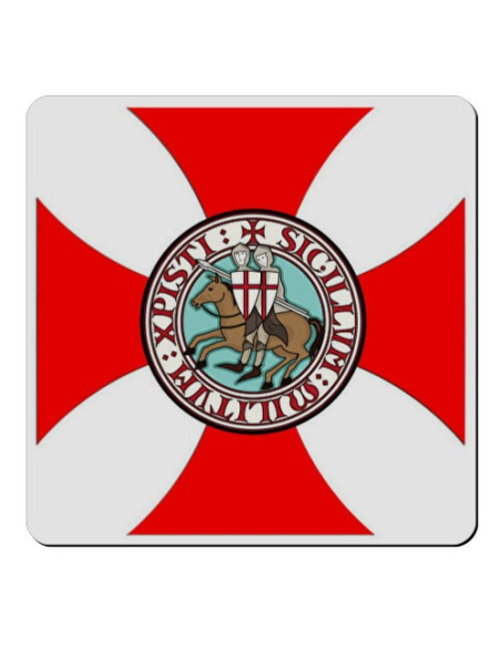 Magnet Cross Paté Knights Templar (7.4 x 7.4 cms.)