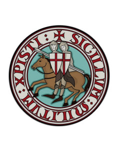 Round Magnet Knights Templar (7.4 x 7.4 cms.)