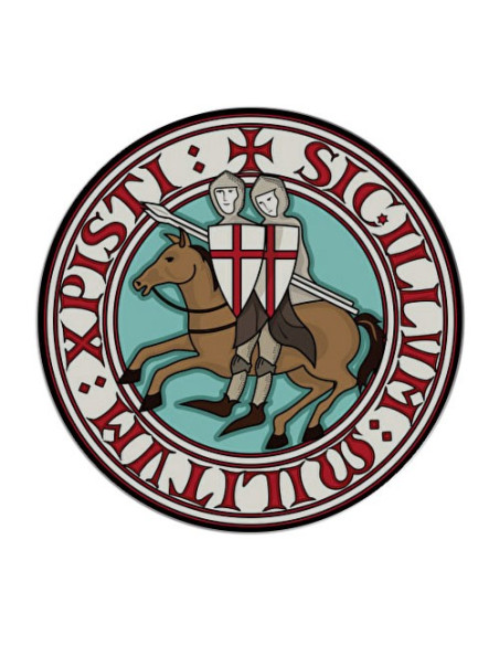 Round Magnet Knights Templar (7.4 x 7.4 cms.)