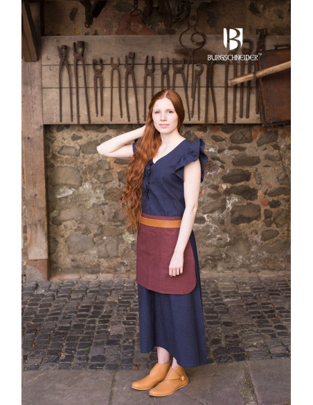 Medieval Dress Woman Agga Blue