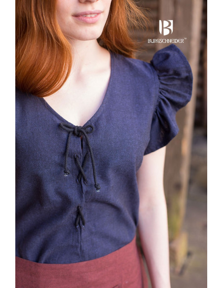 Medieval Dress Woman Agga Blue