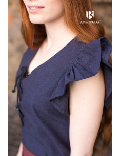 Medieval Dress Woman Agga Blue