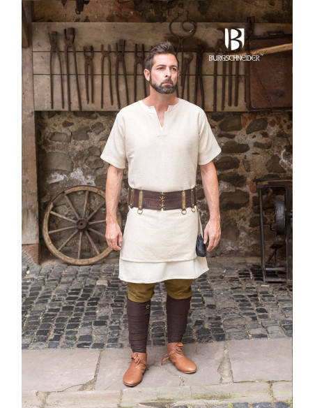 Medieval Aegir tunic cream short sleeve