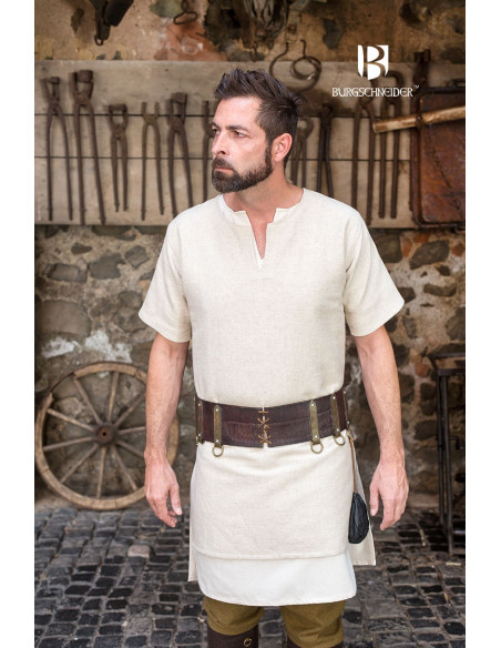 Medieval Aegir tunic cream short sleeve