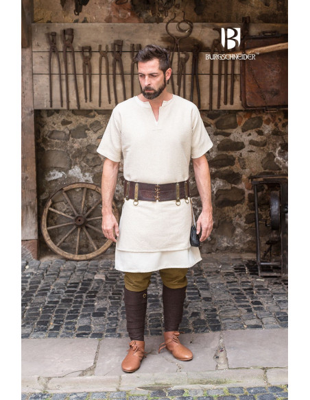 Medieval Aegir tunic cream short sleeve