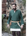 Medieval tunic Erik green long sleeve