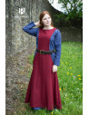 Medieval Tunic for Women Albrun in Red Wool