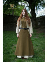 Medieval Tunic Woman Albrun in Green Wool
