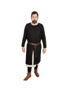 Medieval Everard tunic black long sleeve