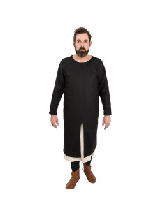 Medieval Everard tunic black long sleeve