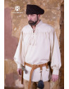 Medieval shirt Störtebecker ties, cream