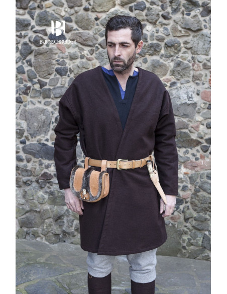 Medieval Tunic Loki brown long sleeve