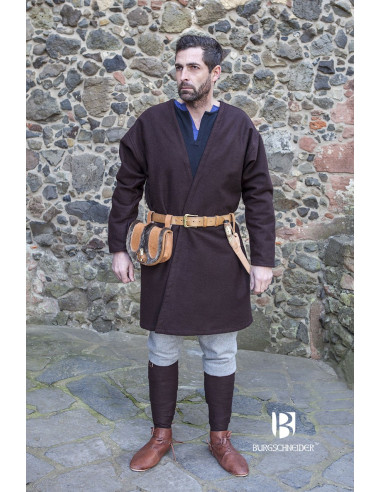 Medieval Tunic Loki brown long sleeve