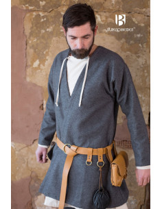 Medieval Tunic Loki gray long sleeve 2