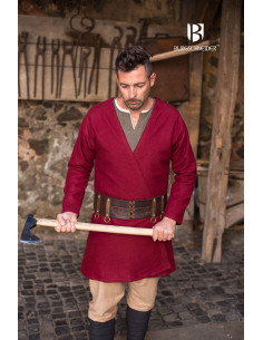 Medieval Tunic Loki red long sleeve