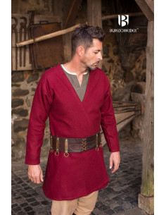 Medieval Tunic Loki red long sleeve
