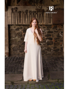 Medieval Tunic Cream Short Sleeve