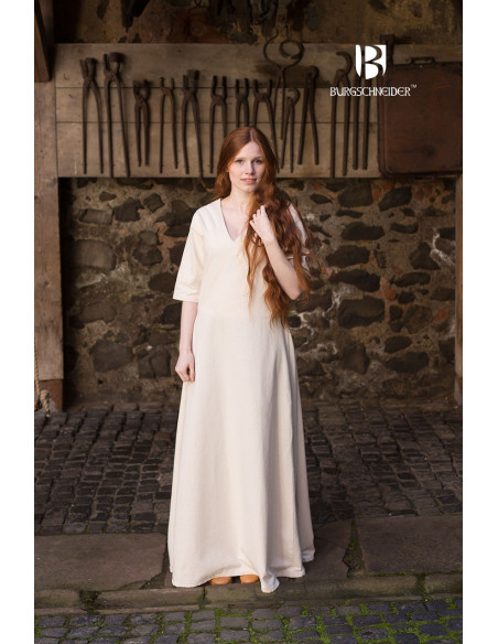 Medieval Tunic Cream Short Sleeve