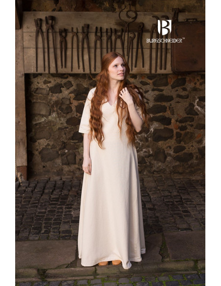 Medieval Tunic Cream Short Sleeve