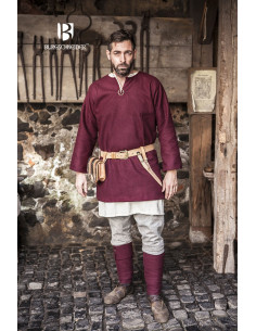 Medieval tunic Lodin, red 2