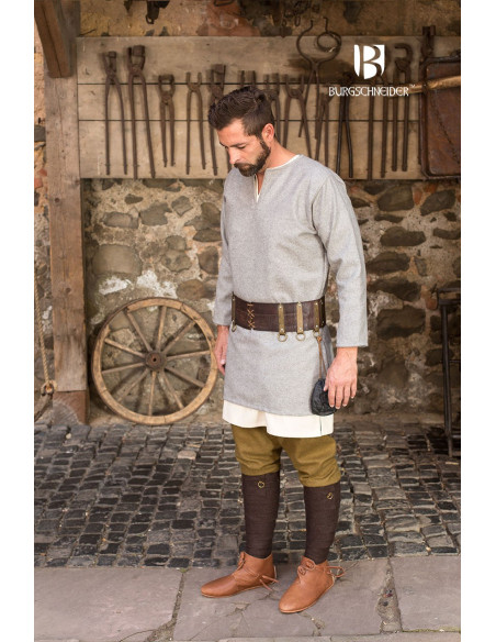 Medieval tunic Lodin, gray