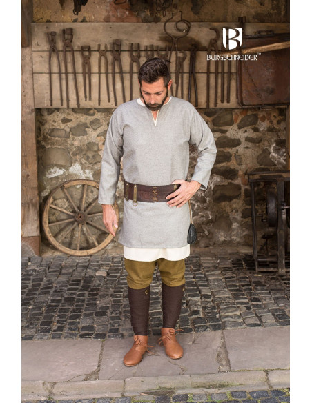 Medieval tunic Lodin, gray