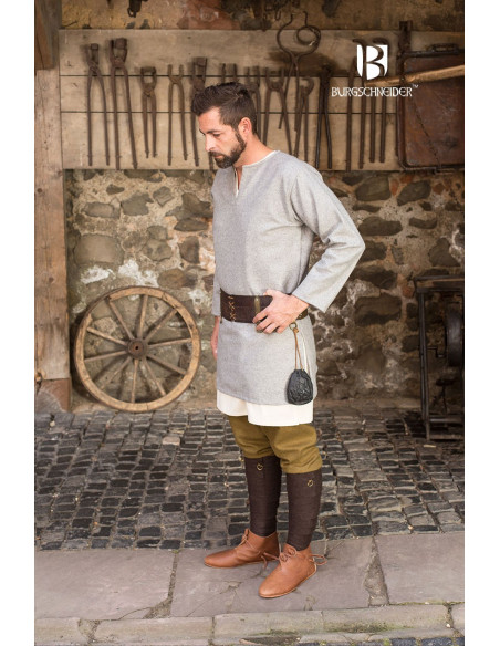 Medieval tunic Lodin, gray