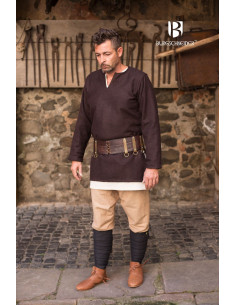 Medieval tunic Lodin, brown