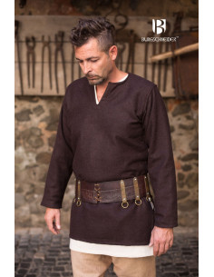 Medieval tunic Lodin, brown 2