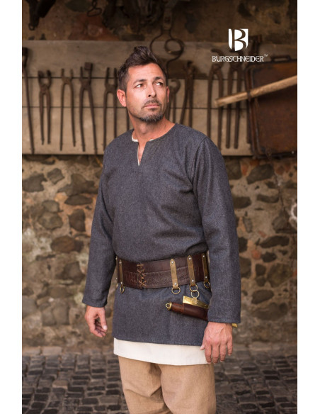 Lodin medieval tunic, dark gray