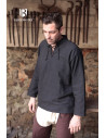 Medieval shirt Tristan ties, black