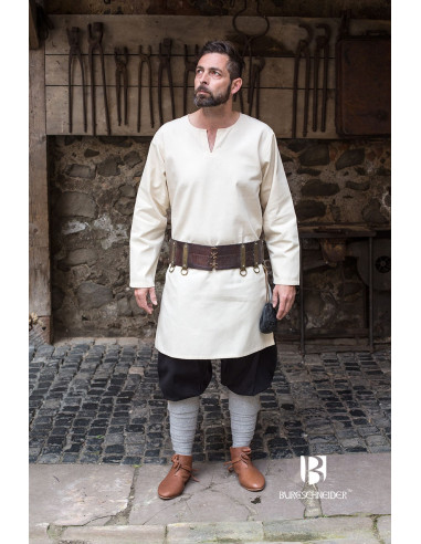 Medieval Tunic Leif, ecru