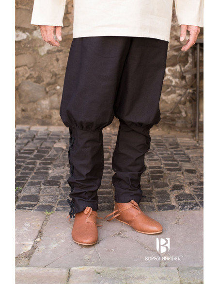 Wigbold medieval trousers, black