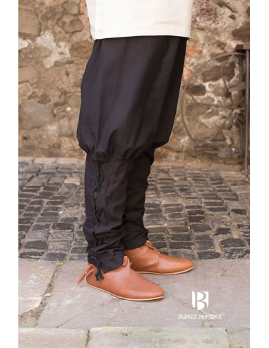 Wigbold medieval trousers, black