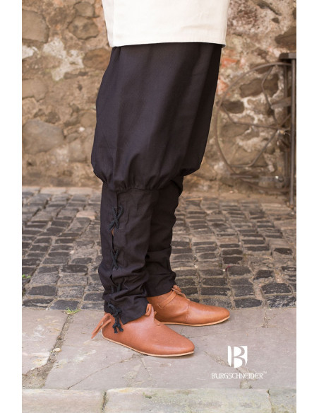 Wigbold medieval trousers, black