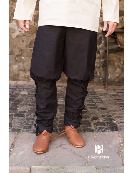 Wigbold medieval trousers, black