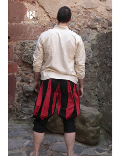 Capri pants Maximilian, red-black 2