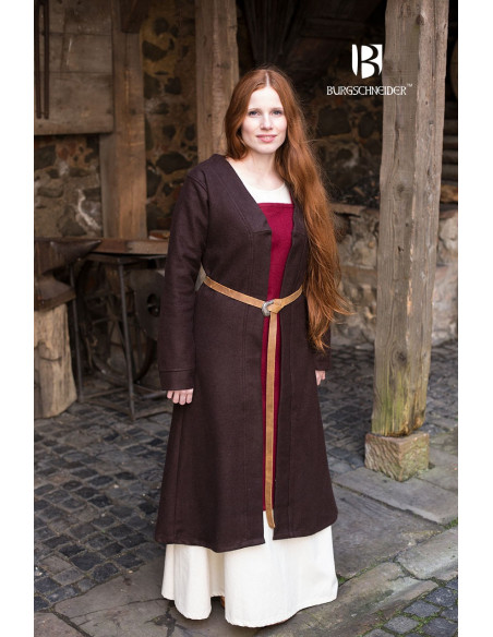 Brial Medieval Aslaug Brown in Wool