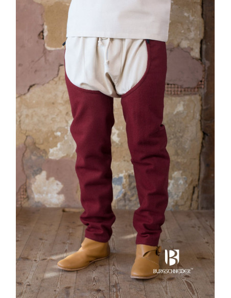 Bernulf Wool Legs, burgundy